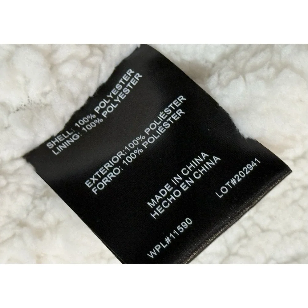 Weatherproof Cozy Sherpa Hoodie Women 1X Full Zip Gray Charcoal F9535W NWT - Picture 8 of 12